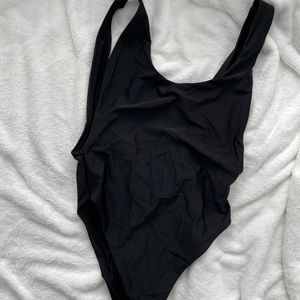 aerie high leg low back one piece swimsuit